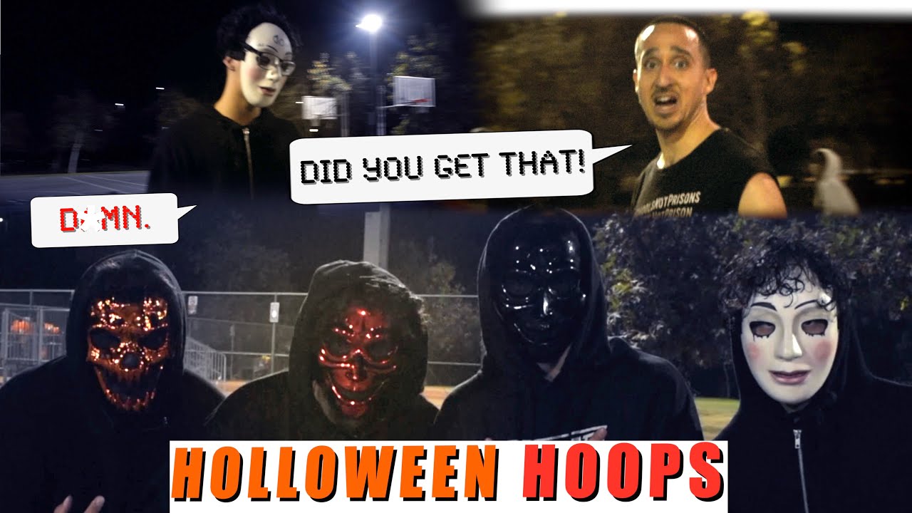 SSreef pulls up with a squad and goes OFF! HALLOWEEN HOOPS!!! 😈🎃🏀