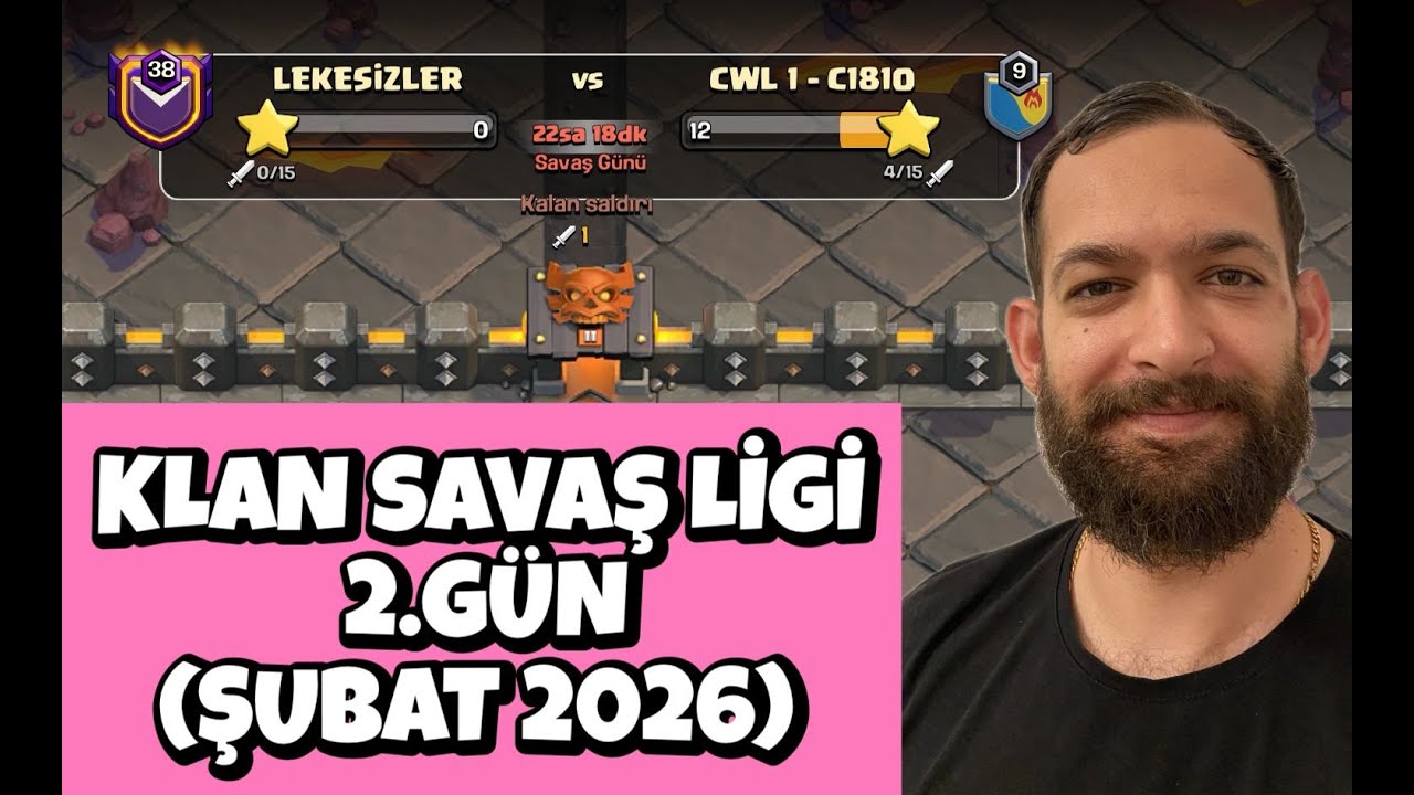 KLAN SAVAŞ LİGİ 2.GÜN ! CLASH OF CLANS