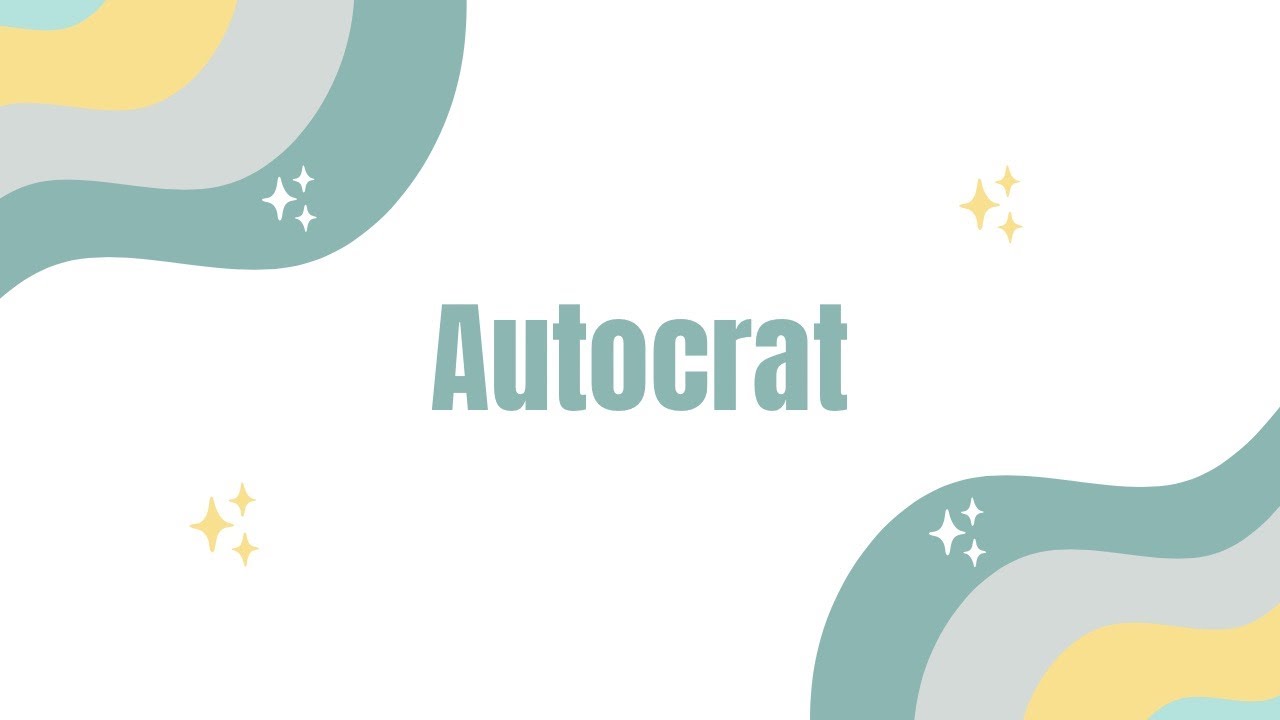 Autocrat: un complemento de GoogleSheets que te ayudará a liberar tiempo