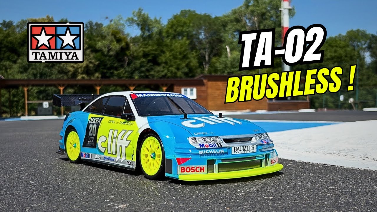 TAMIYA TA-02 upgrade : brushless inside et look racing 💪