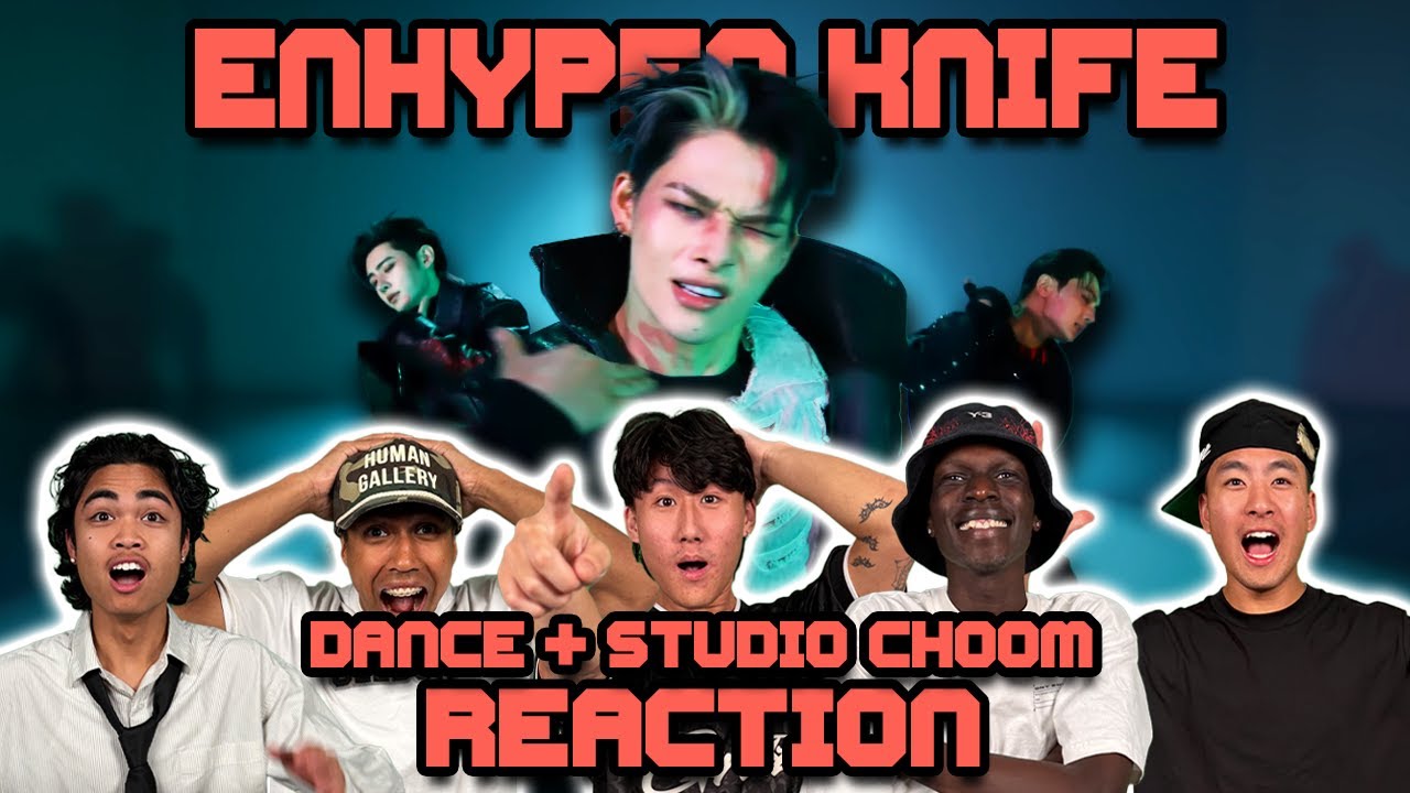OUR FIRST TIME WATCHING ENHYPEN KNIFE! | Dance Practice + Studio Choom