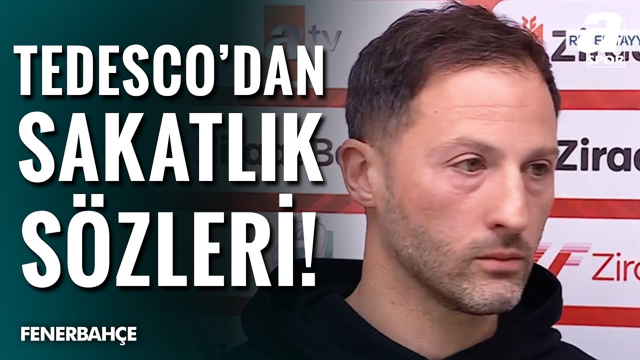 Fenerbah&ccedil;e Teknik Direkt&ouml;r&uuml; Domenico Tedesco'dan Ma&ccedil; &Ouml;ncesi Sakatlık A&ccedil;ıklaması!