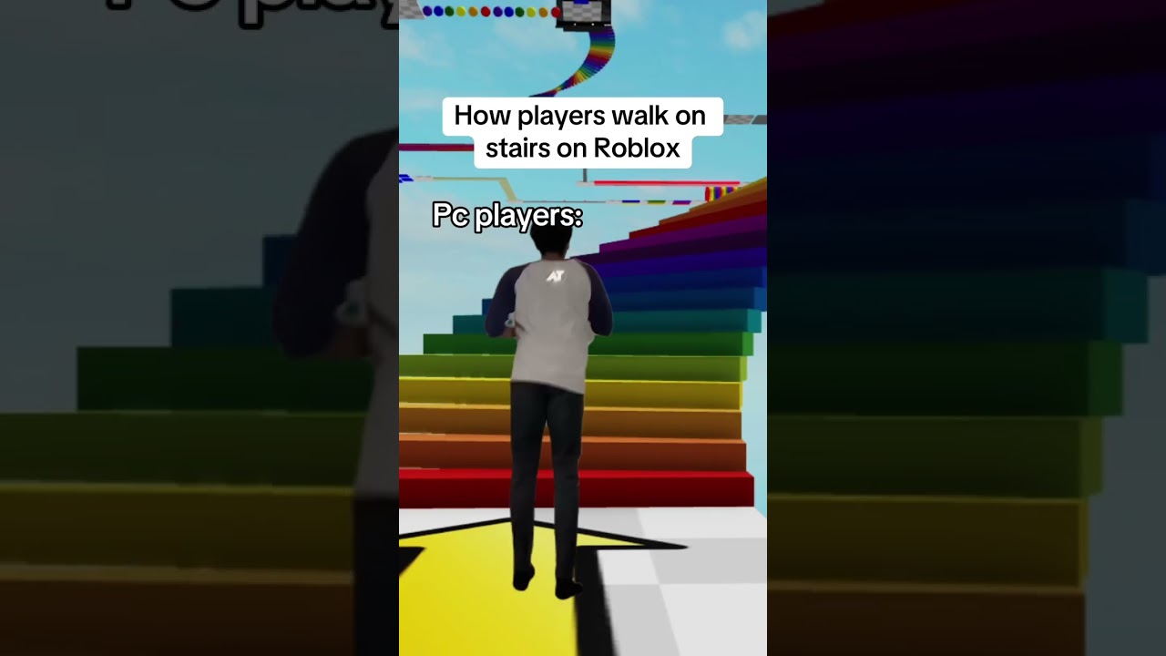 How Players Walk on Stairs on Roblox: