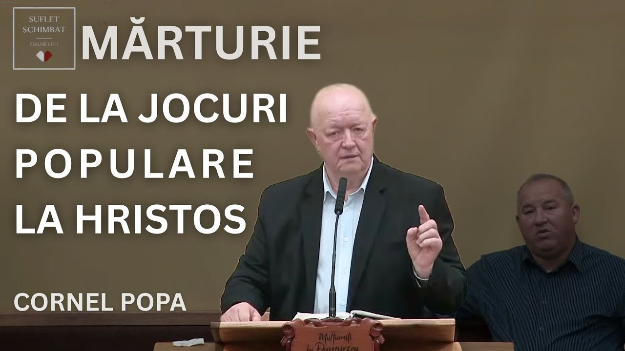 MARTURIE DE LA JOCURI POPULARE LA HRISTOS - CORNEL POPA