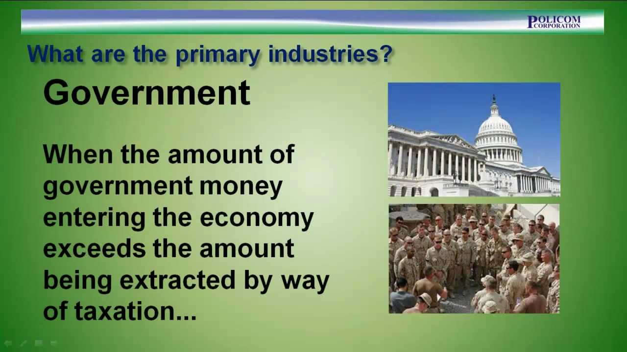Program 5 - What are the primary industries which support a local economy?