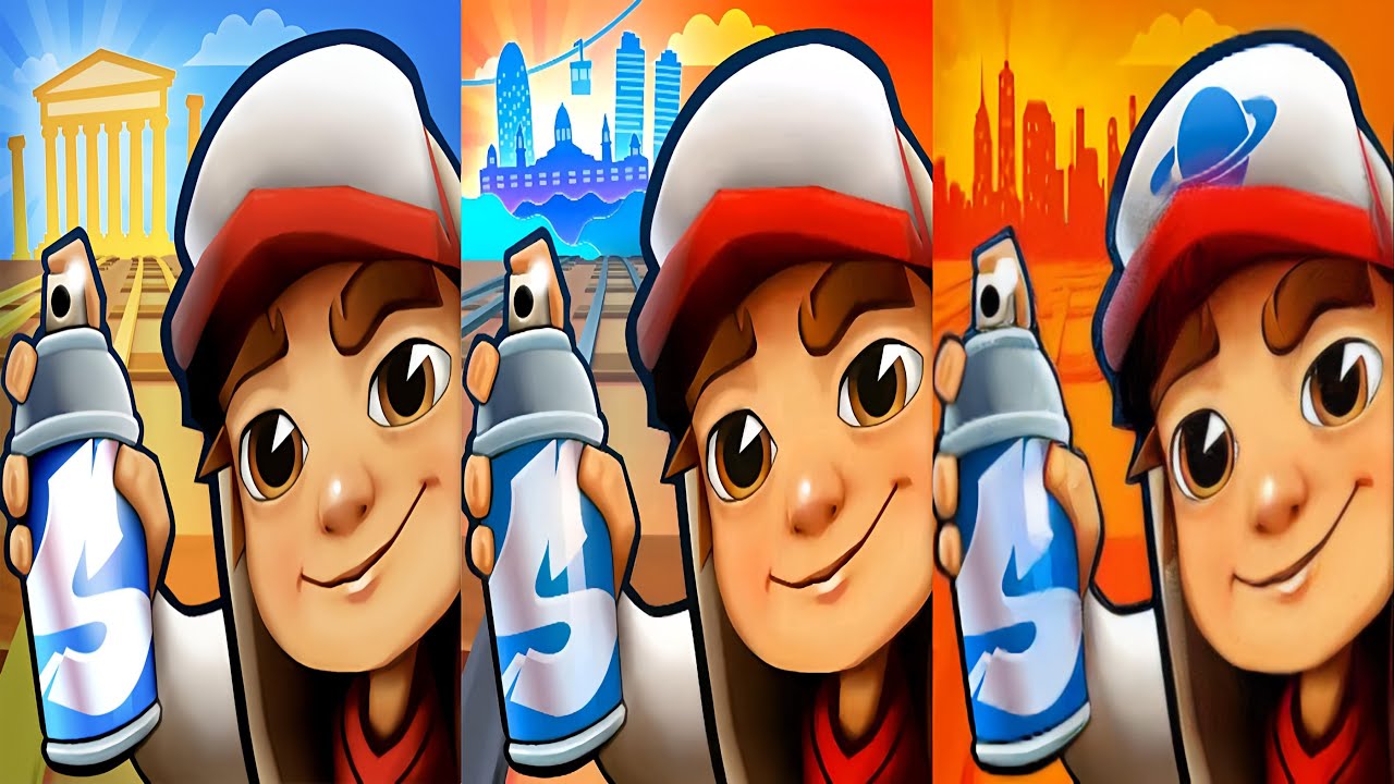 Subway Surfers : Houston 2021 🆚 Barcelona 2022 🆚 Greece 2022