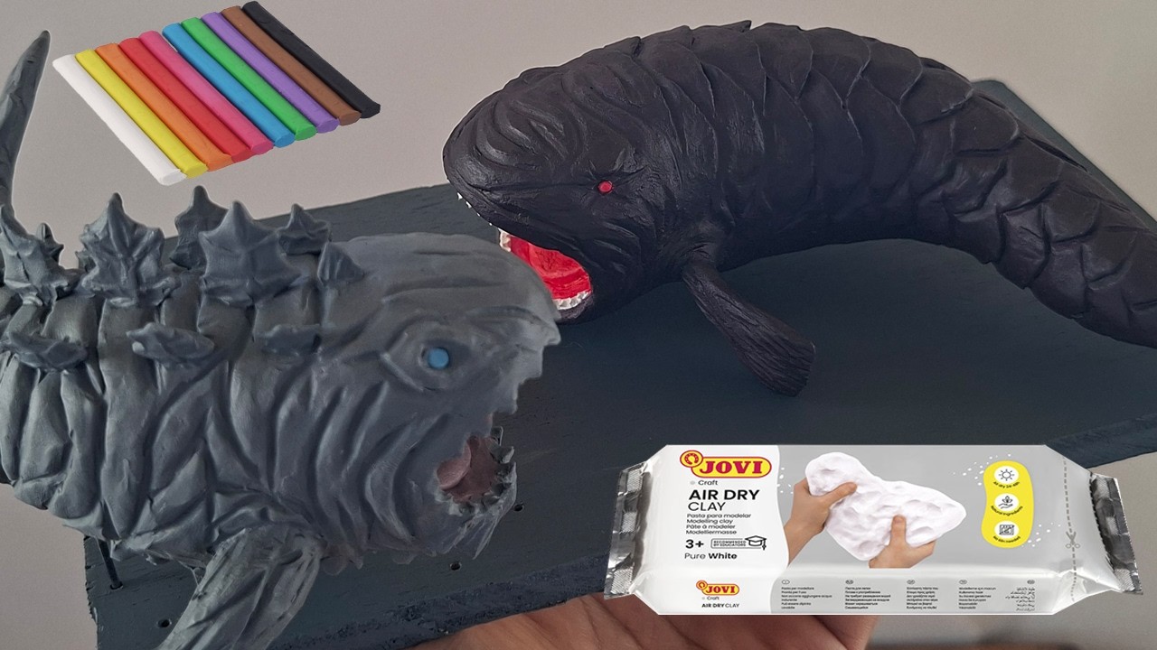 DARK BLOOP vs. BLOOPZILLA EARTH WITH CLAY/PLASTILINA.