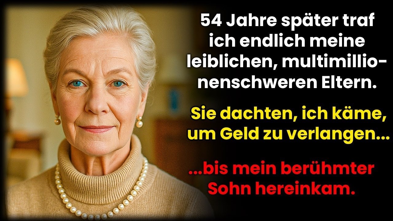 Meine reichen leiblichen Eltern dachten, ich wolle nur Geld – bis mein berühmter Sohn kam.