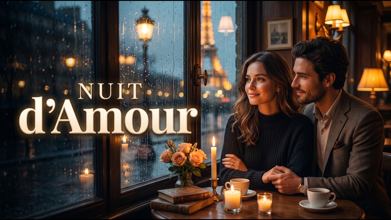 Rainy Night in Paris ☔ French Love Melodies | Cozy Romance & Beautiful Memories