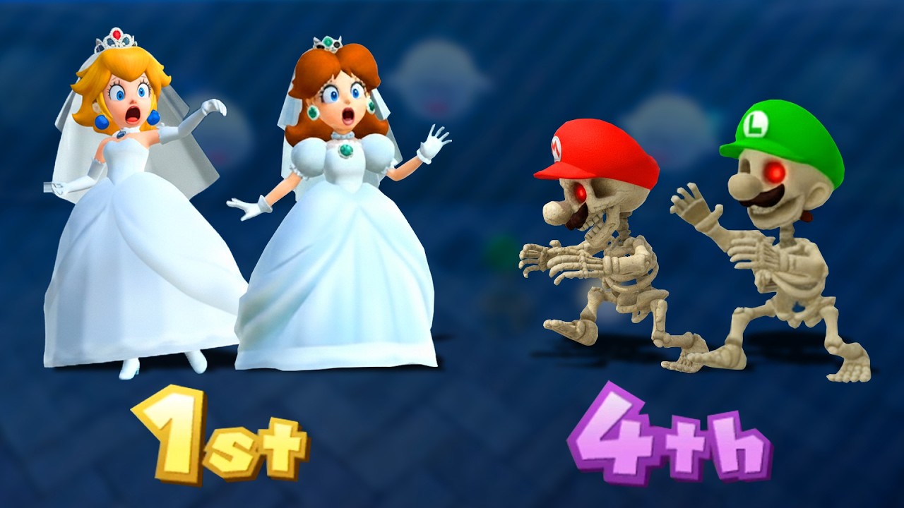 【マリオパーティ10】ミニゲームバトル ピーチ VS デイジー VS マリオ VS ルイージ | Mario Switch