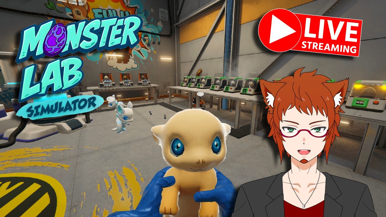 Live: Cozy Creature Maker!? Let's Play Monster Lab Simulator! Grab A Coffee And Let's Get To Work!
