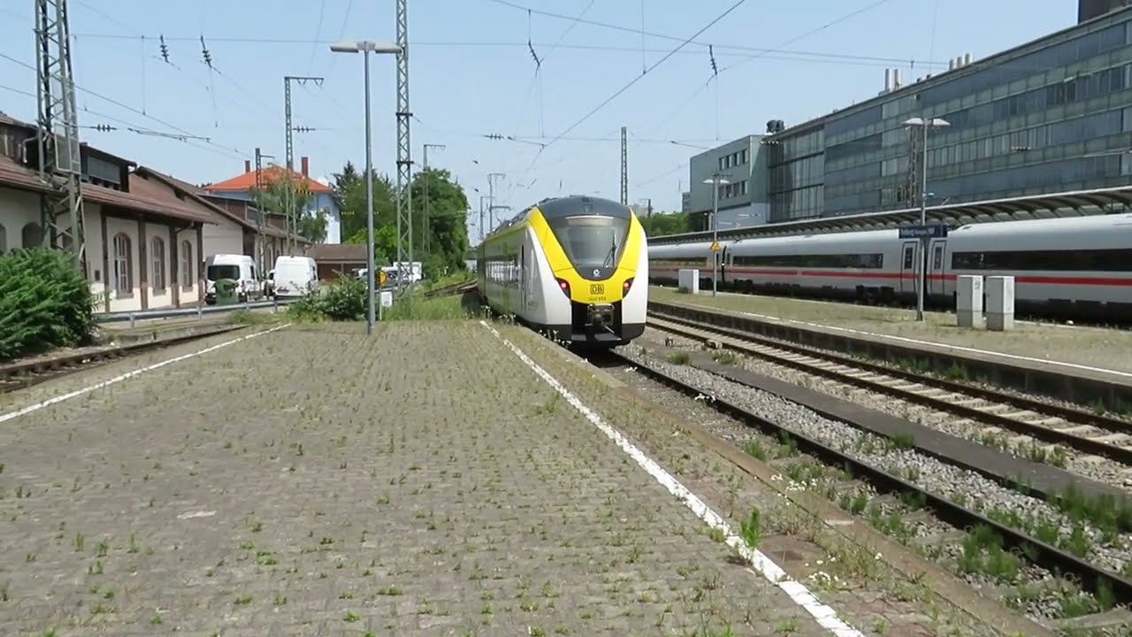Z&uuml;ge/Trains in Freiburg (Breisgau) Hbf | S-Bahn, RB, EC, ICE Part 1