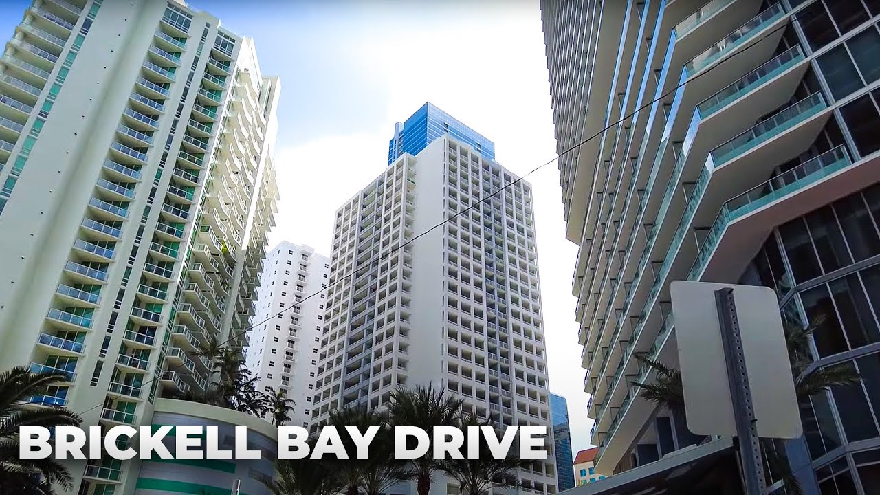 Miami's Paradise in the Sky : Brickell Bay Drive Walk in June 2022