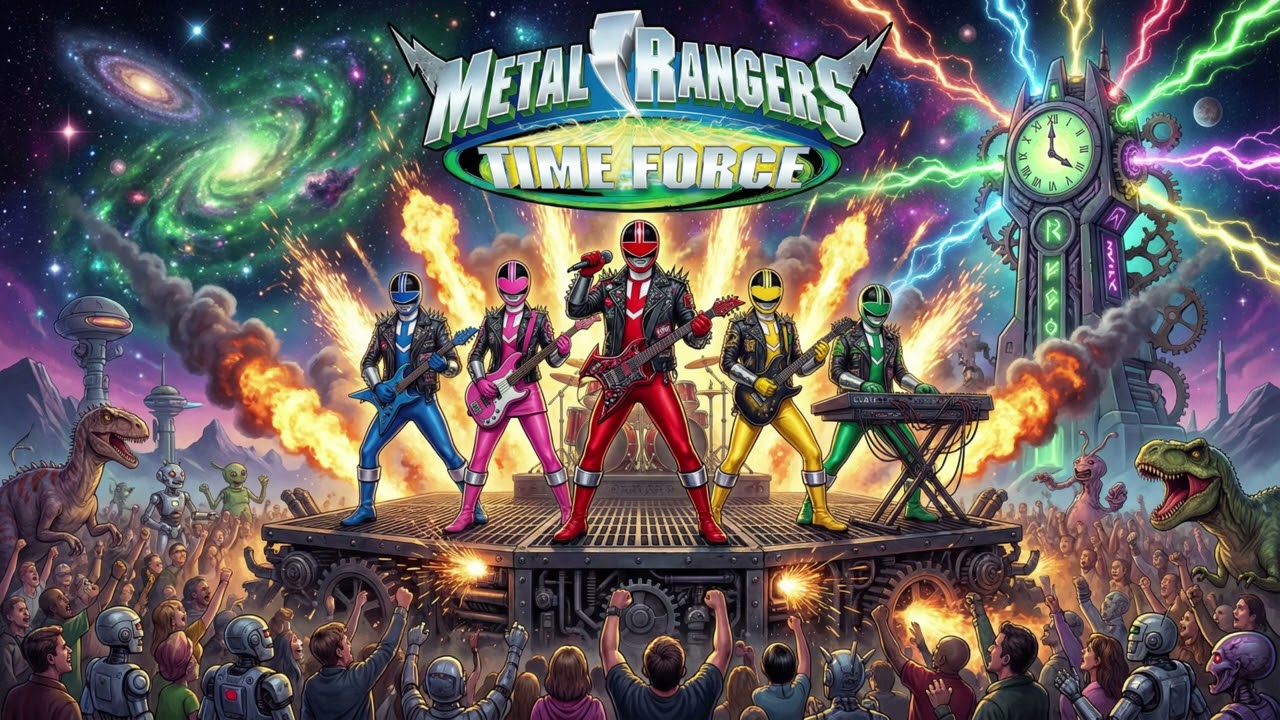 Metal Rangers Time Force! An AI Metal Cover of the Power Rangers Time Force opening theme!