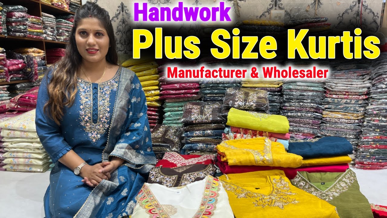 Handwork Plus Size Kurtis Wholesaler in Kolkata Barabazar