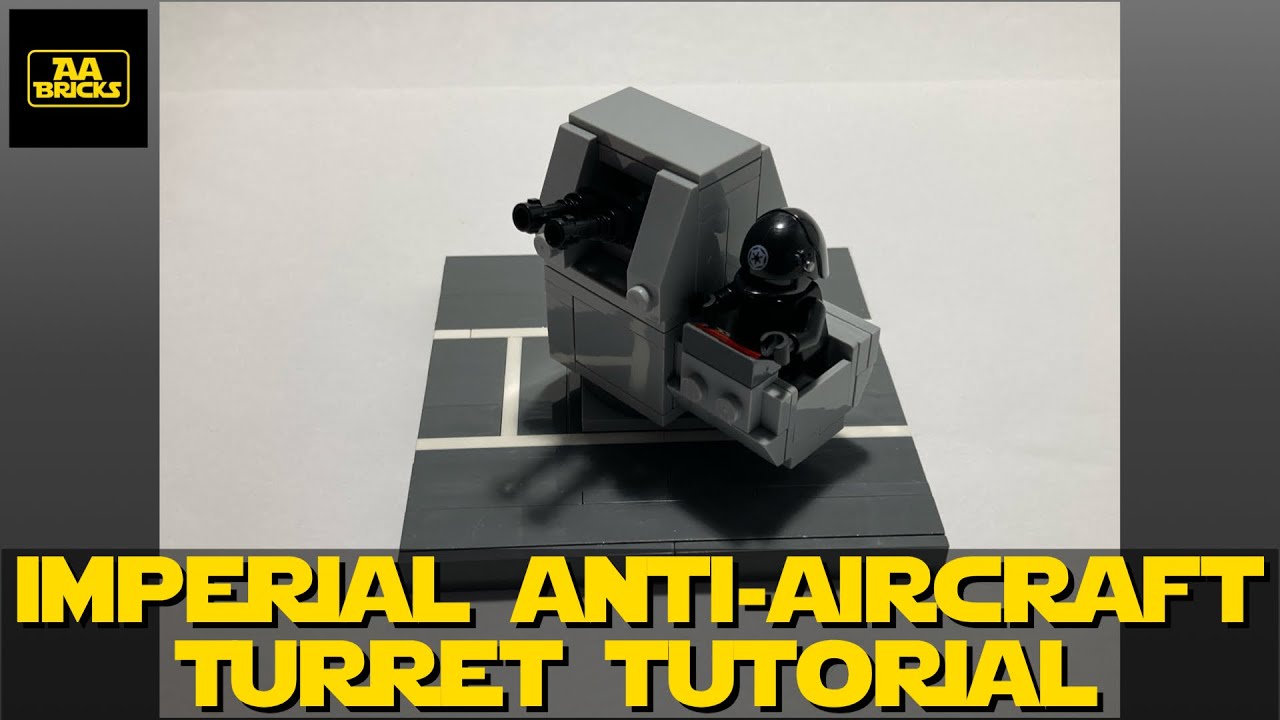 Imperial Anti-Aircraft Turret Tutorial | Lego Star Wars MOC | Double-A_Bricks