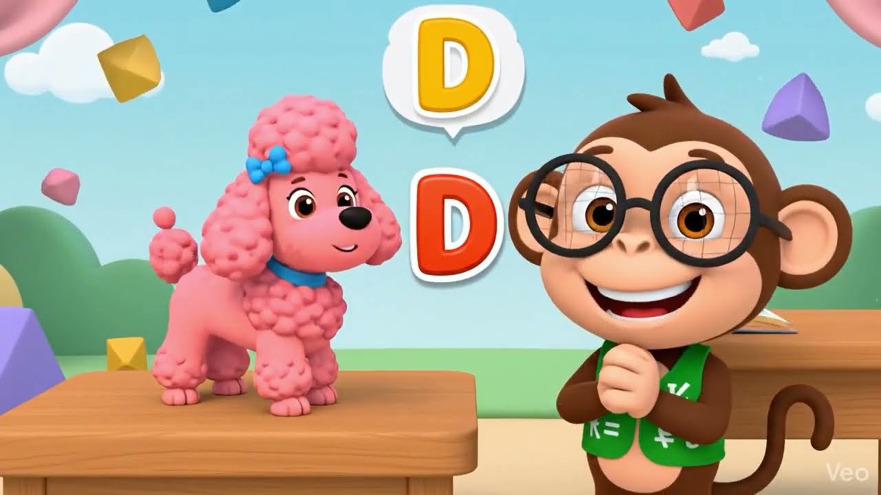 Изучаем алфавит вместе с Майло, математическим обезьянкой 🐵 #ABC #AlphabetForKids #KidsShorts #Le...