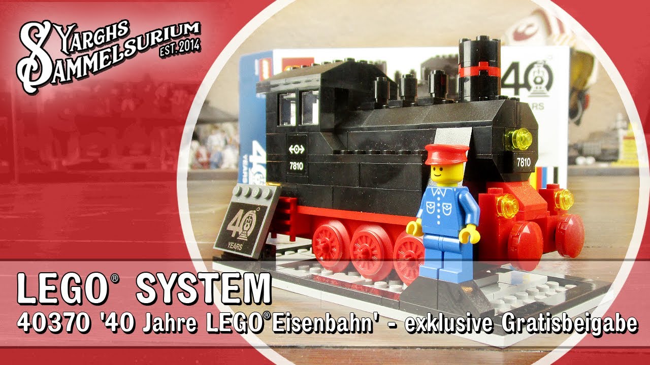🚂 LEGO Exklusiv 40370 - 40 Jahre LEGO Eisenbahn - unboxing Review deutsch