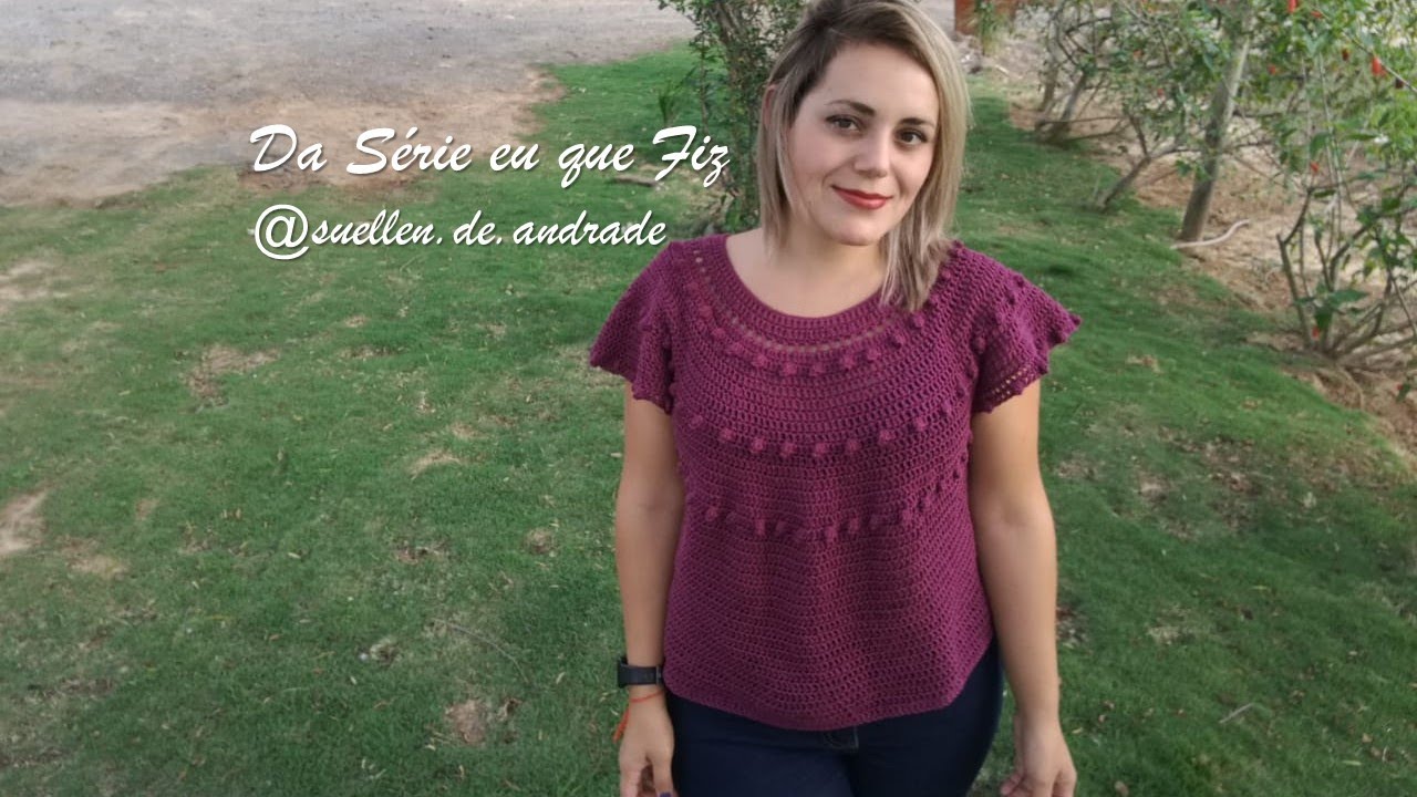 Blusa | Batinha Topdown de crochê