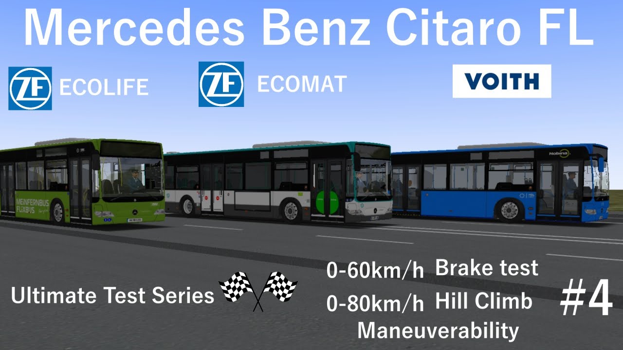 OMSI 2 | ZF vs Voith! Mercedes-Benz Facelift 0-60kmh, Brake test & Capability tests! | UTS #4