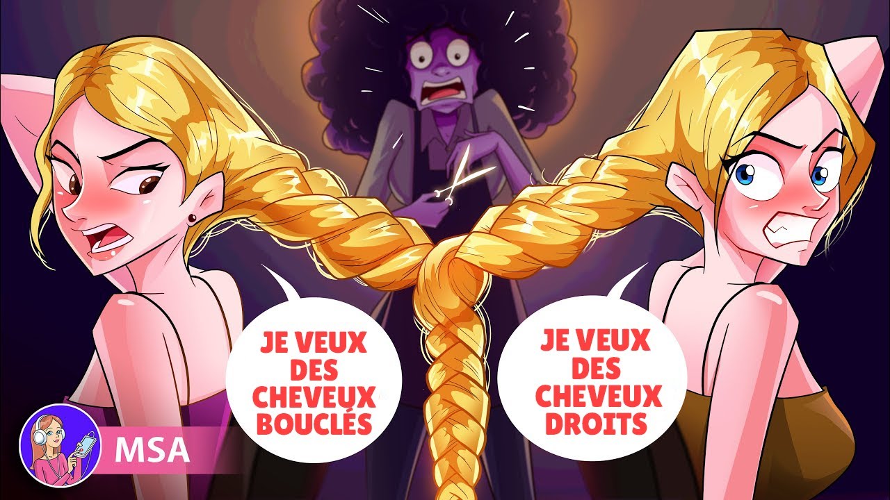 Ma soeur et moi avons les mêmes cheveux