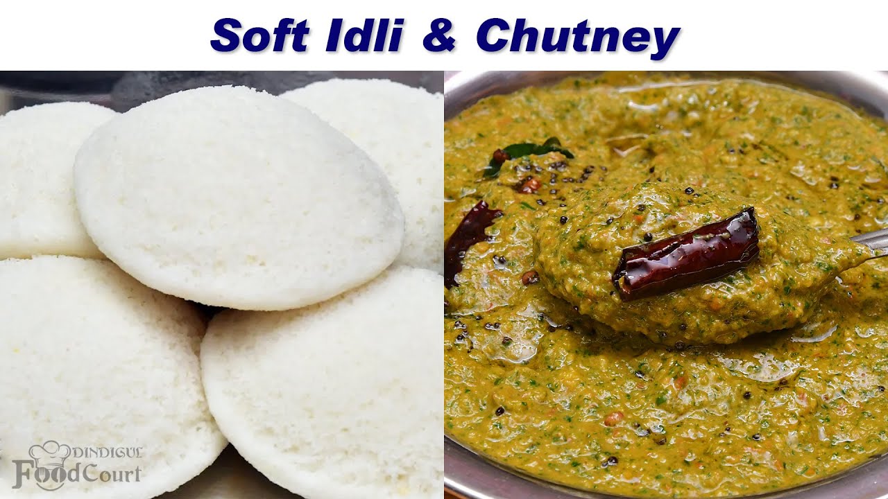 Soft Idli Recipe/ Tomato Coriander Chutney/ Chutney Recipe
