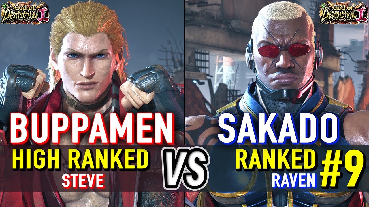 T8 🔥 BUPPAMEN (Steve) vs SAKADO (#9 Ranked Raven) 🔥 Tekken 8 High Level Gameplay