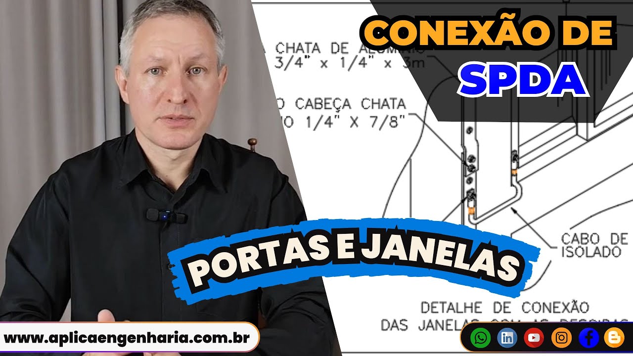 Conex&atilde;o de Janelas e Portas em Descidas de SPDA | Passo a Passo com Seguran&ccedil;a