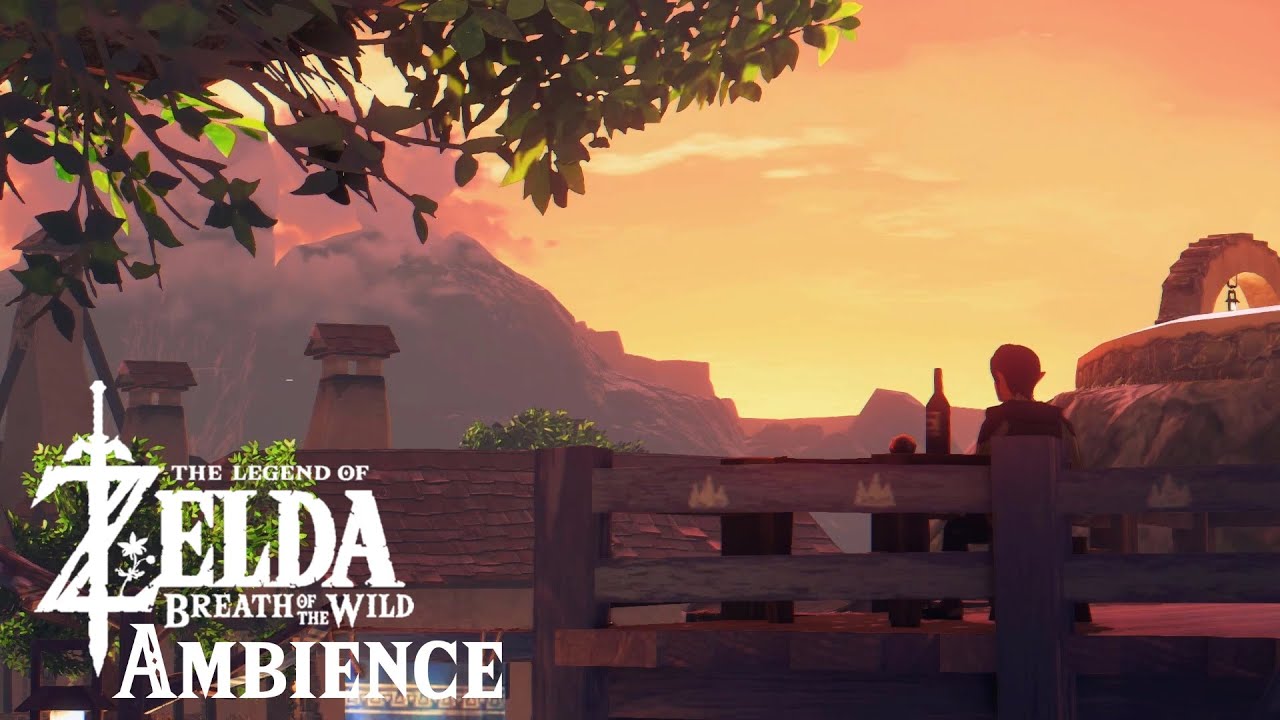 Zelda Ambience  |  Hateno Village Sunset - Breath of the Wild