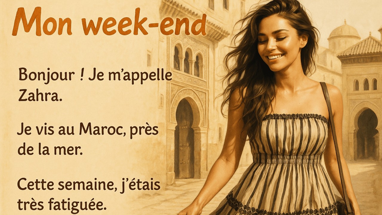 My Weekend | French  Listening Practice (A2)
