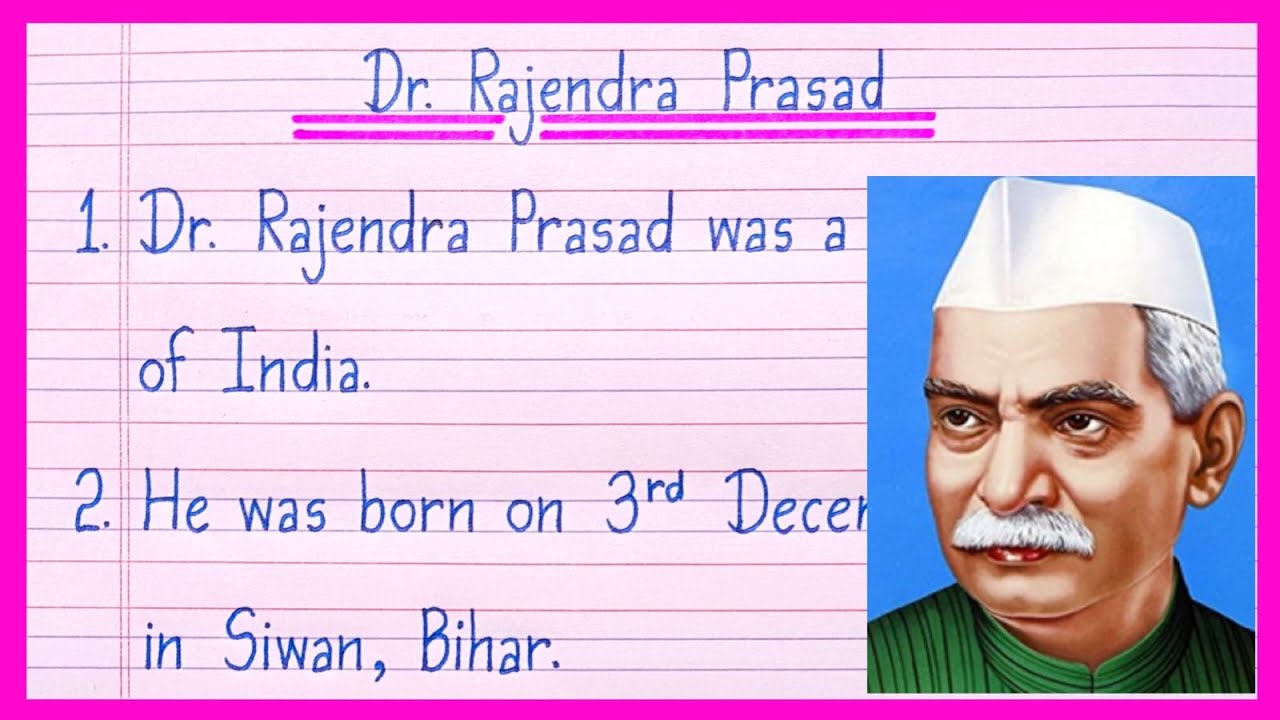 10 Lines On Dr Rajendra Prasad in English/Essay On Dr Rajendra Prasad/Dr Rajendra Prasad Essay
