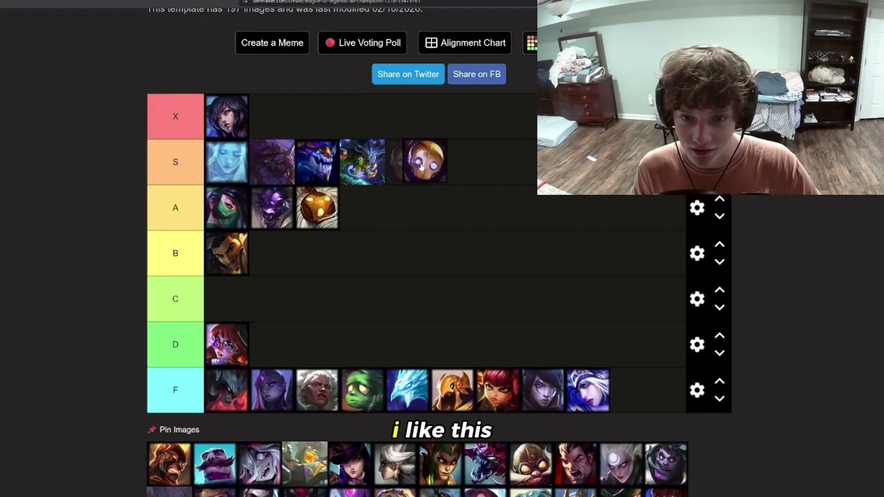 LoL Legends Tier List (i've never played)