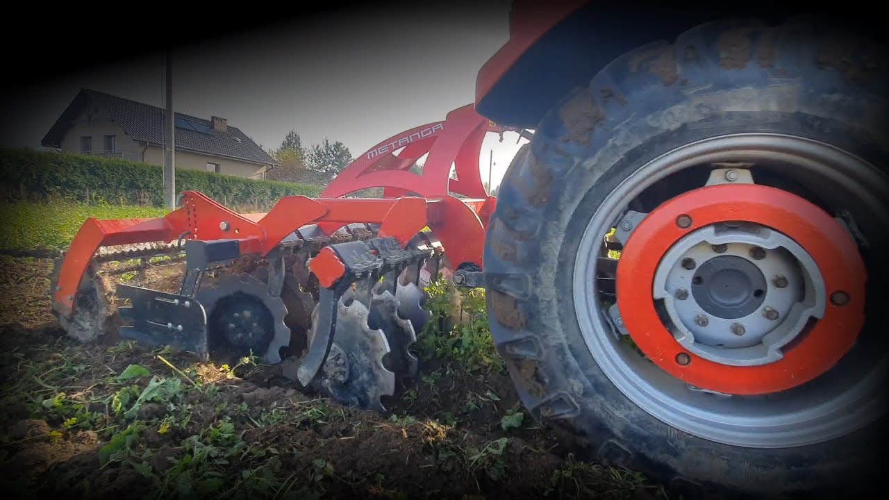 Talerzowanie obornika i poplonów 2022 || Ursus C360 4x4 + Metanga BT180