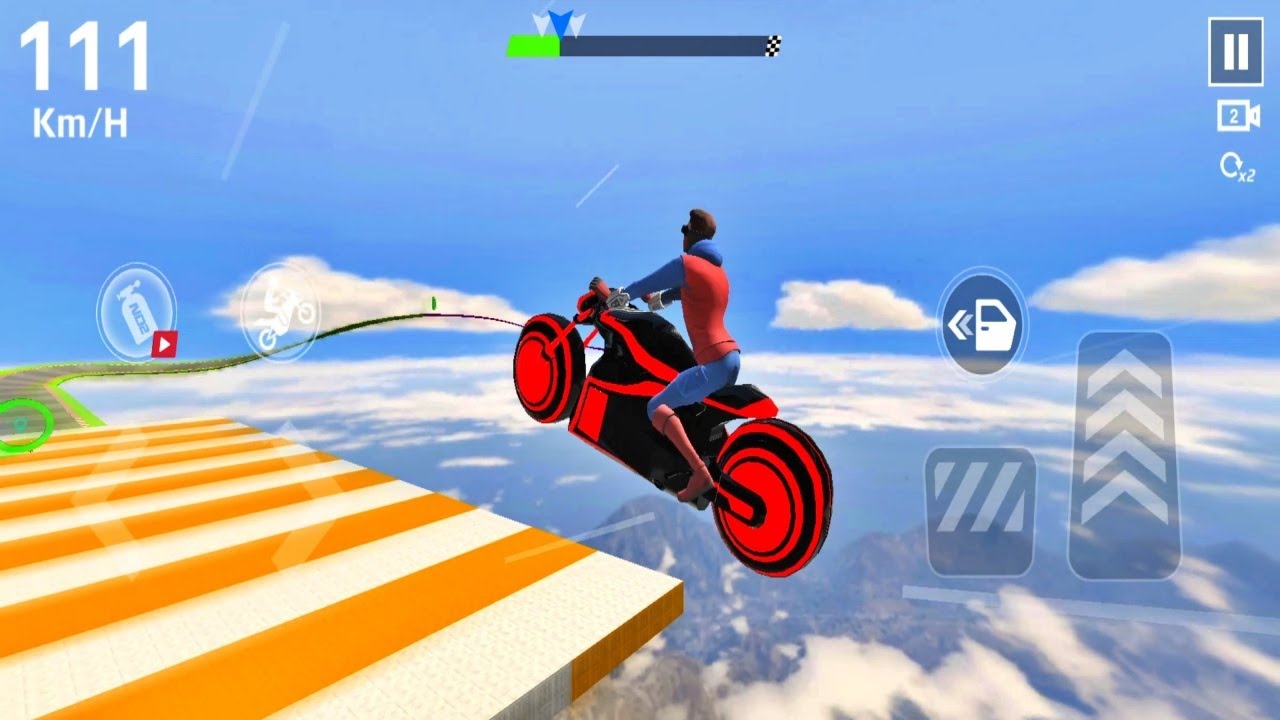 GT Moto Stunt Driving Simulator 3D - New Impossible Challenge New SF Moto Bike - Android Sim Games