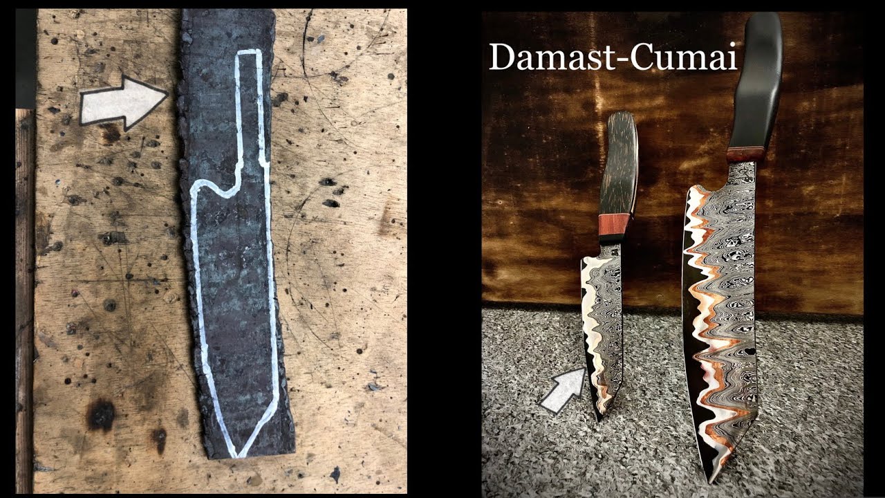 Damast - Cumai Schmieden der Rest muss verarbeitet werden !