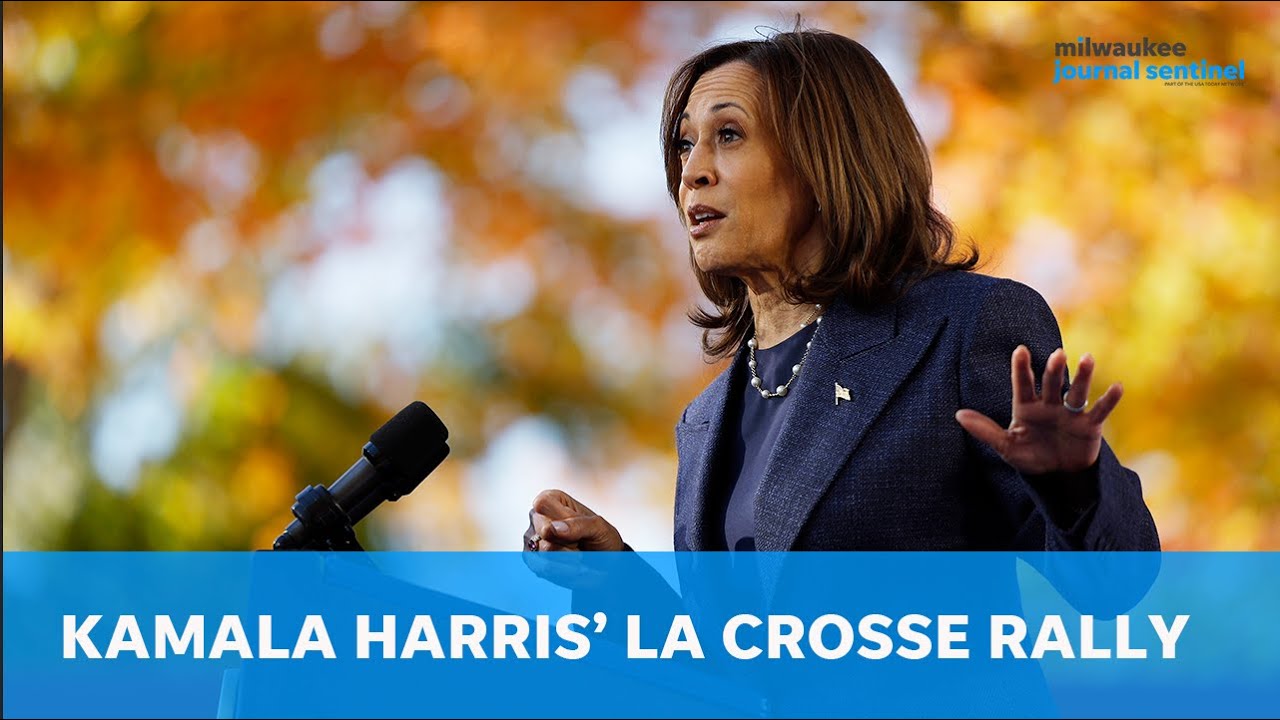 Live: Kamala Harris rally with Mark Cuban at University of Wisconsin-La Crosse