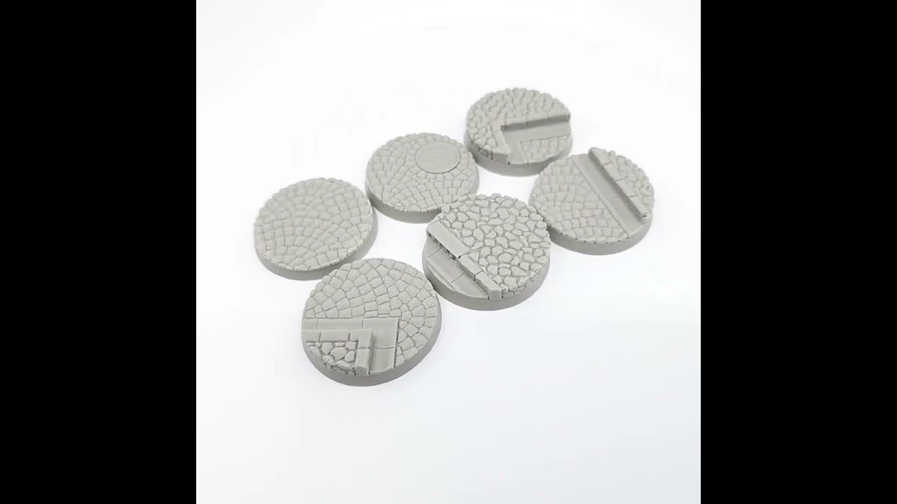 Micro Art Studio 40mm Round Cobblestone Bases