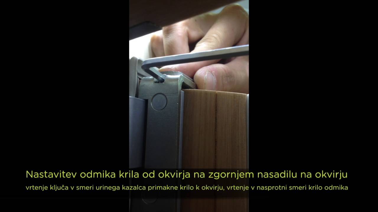 M SORA - Nastavitev Power hinge okovja