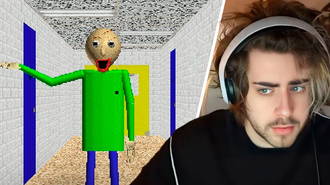 cellbit jogando BALDI'S BASIC