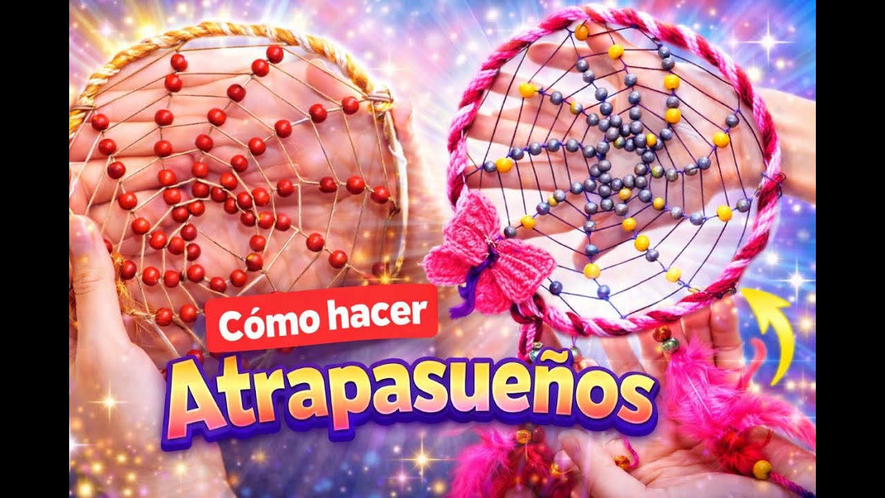 Cómo Tejer en Espiral con Cuentas 📿 Adorno de Aro ⭕Actualización