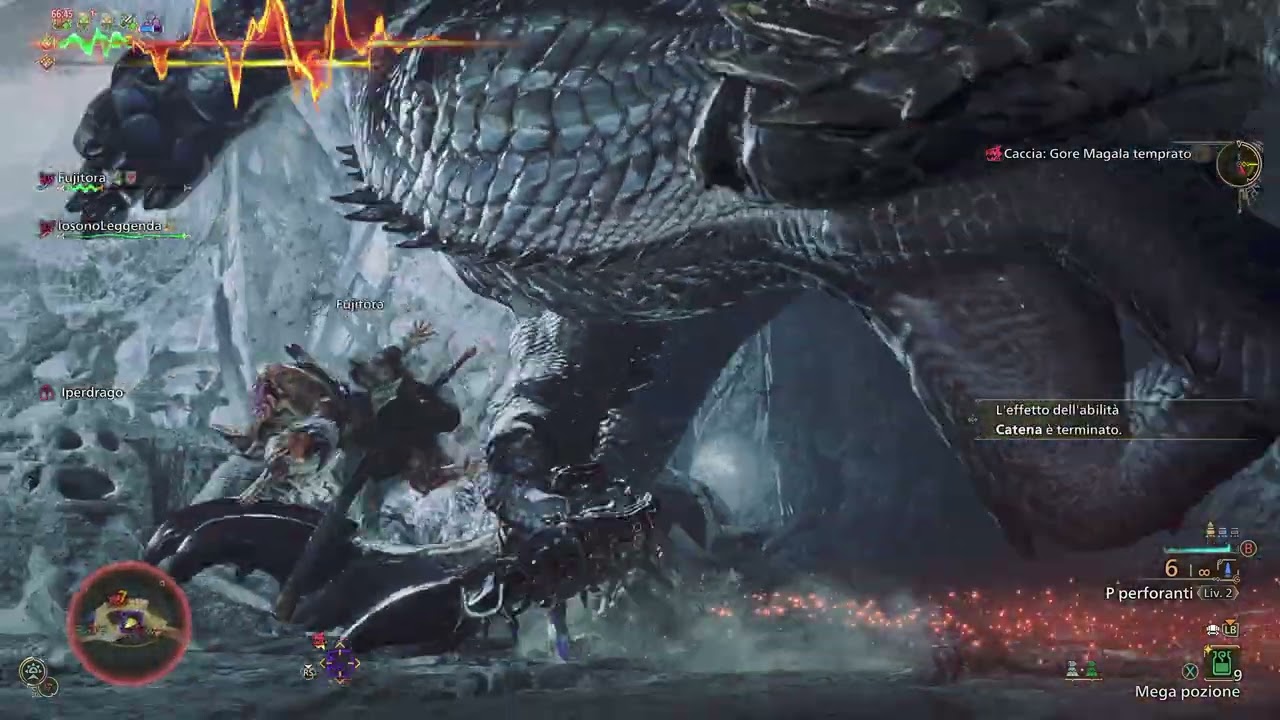 Gore Magala  Monster Hunter Wilds caccia gruppo MonsterHunterIta rtx5080 Ryzen 7 7800x3d maxout