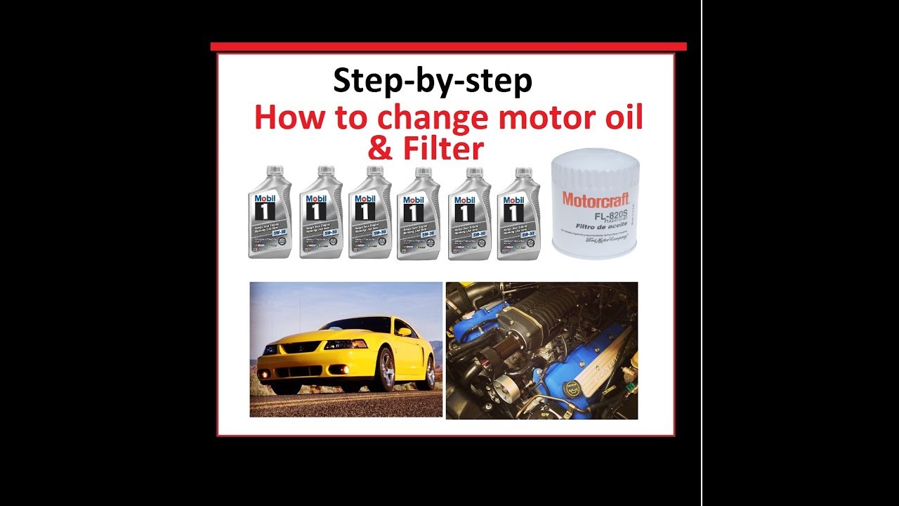 How to change oil and oil filter: Ford Mustang Terminator SVT Cobra 2003 2004  and other cars