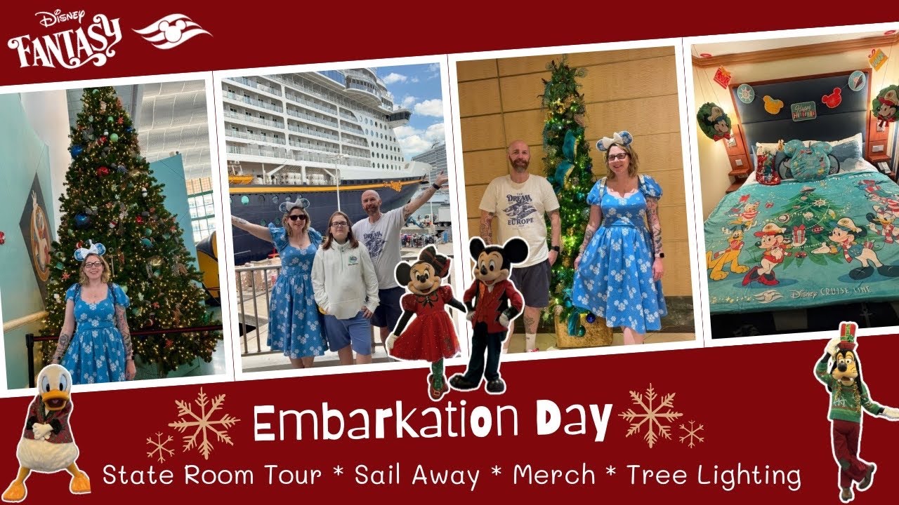 Видеоблог круизной линии Disney | День посадки на лайнер Disney Fantasy | Круиз Very Merrytime 20...