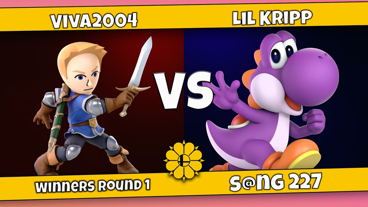 S@NG 227 Losers Round 5: Viva2004 (Mii Sword Fighter) VS Lil Kripp (Yoshi)