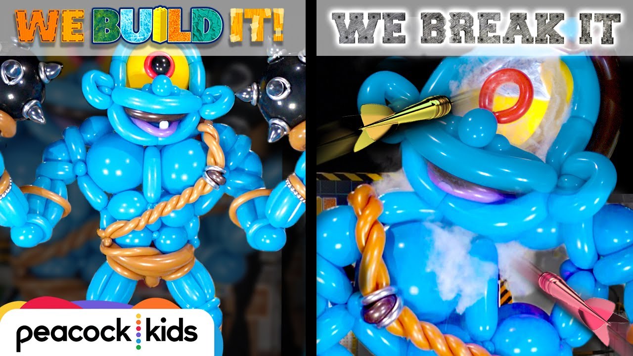 Balloon Cyclops vs. Blow Dart Cannon I WE BUILD IT WE BREAK IT