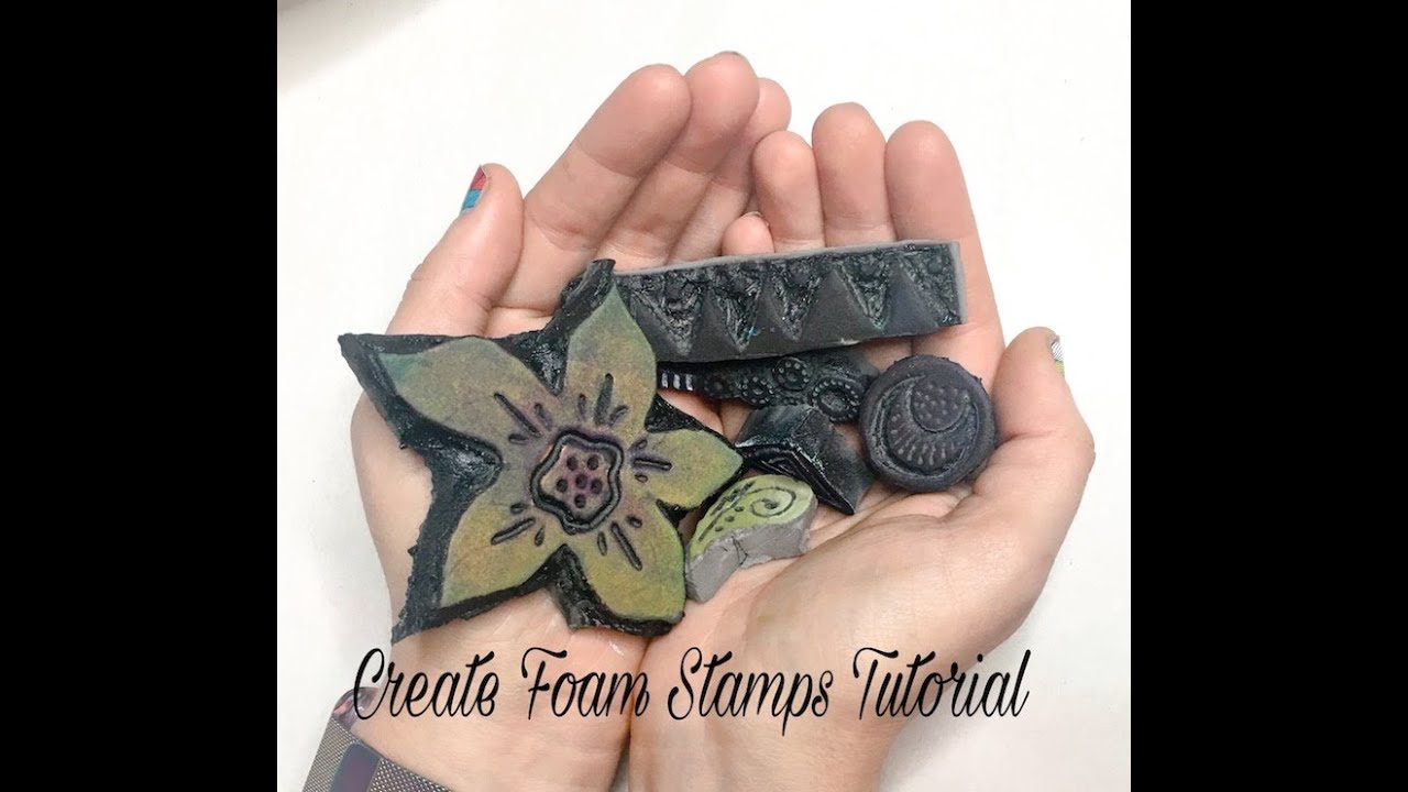 Create Foam stamps using a FUSE tool or a Wood burning tool