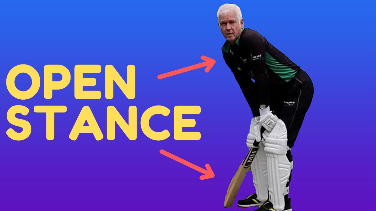 Correct Batting Stance Facing Pace & Spin In Cricket - Gary Palmer Open Stance Coaching Masterclass