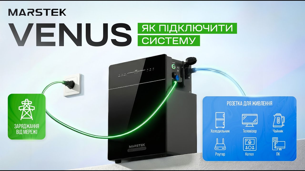 Marstek Venus С та Venus E – підключення, налаштування застосунку та тест системи all-in-one