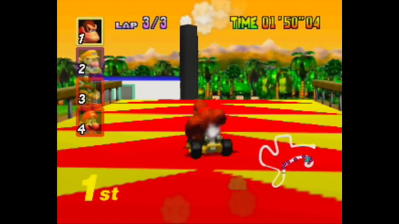 Mario Kart 64 - D K 's Jungle Parkway [N64]