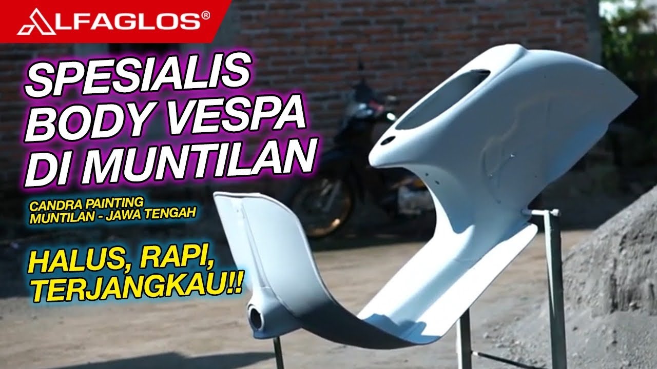 Hiden Gem!! Cat Body Vespa di Muntilan | Candra Painting | Alfaglos Indonesia